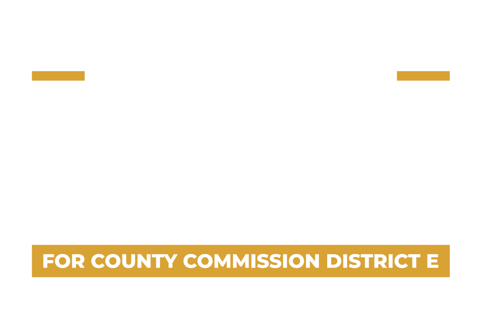 Manny Kess campaign logo white